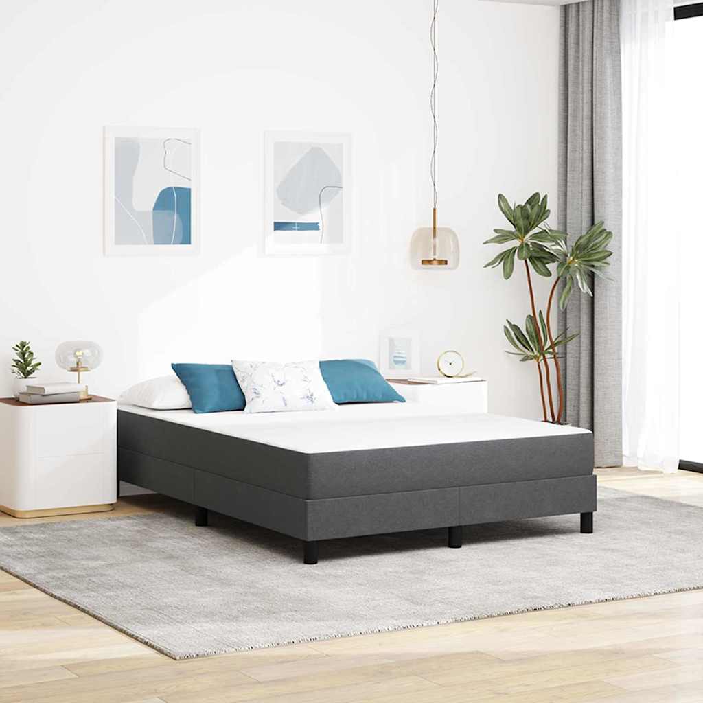 vidaXL Στρώμα Κρεβατιού με στρώμα Γκρι 140 x 190 cm ύφασμα