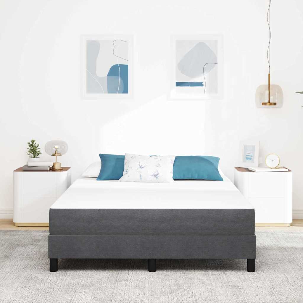vidaXL Στρώμα Κρεβατιού με στρώμα Γκρι 140 x 190 cm ύφασμα