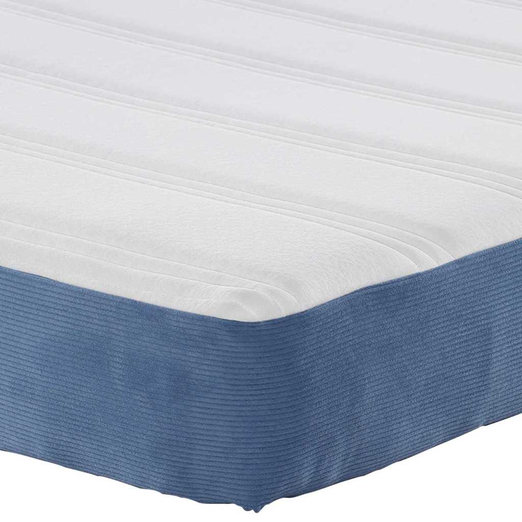 vidaXL Στρώμα Κρεβατιού με στρώμα Μπλε 140 x 190 cm ύφασμα