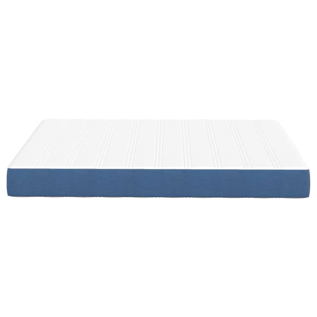 vidaXL Στρώμα Κρεβατιού με στρώμα Μπλε 140 x 200 cm ύφασμα