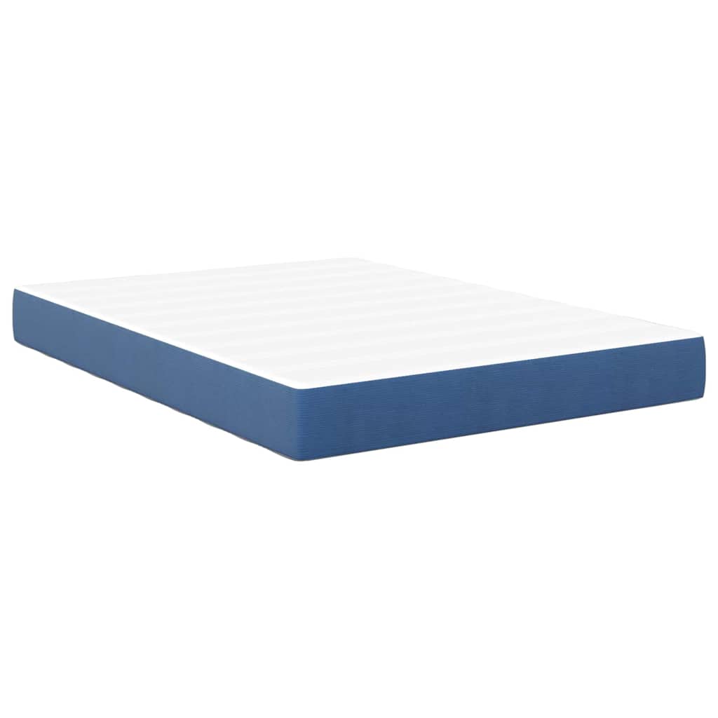 vidaXL Στρώμα Κρεβατιού με στρώμα Μπλε 160 x 200 cm ύφασμα
