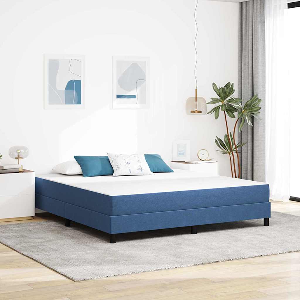 vidaXL Στρώμα Κρεβατιού με στρώμα Μπλε 180 x 200 cm ύφασμα