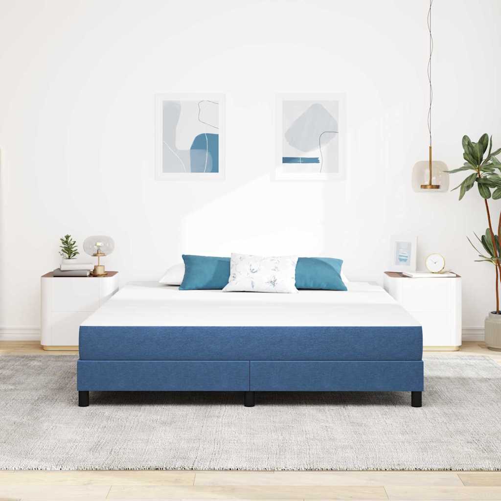 vidaXL Στρώμα Κρεβατιού με στρώμα Μπλε 180 x 200 cm ύφασμα