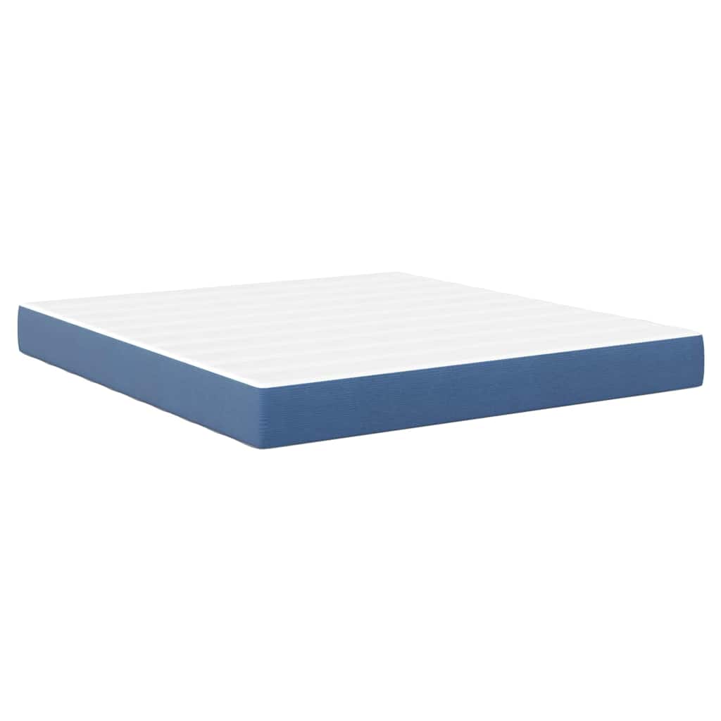 vidaXL Στρώμα Κρεβατιού με στρώμα Μπλε 180 x 200 cm ύφασμα