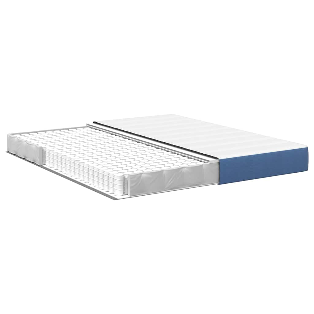 vidaXL Στρώμα Κρεβατιού με στρώμα Μπλε 180 x 200 cm ύφασμα