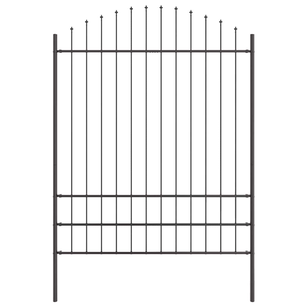 vidaXL Φράχτης Κήπου με Θόλο Γκρι 1,7x2 μ Σιδερένιος