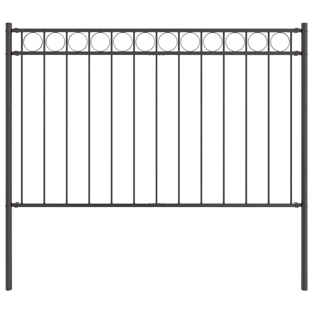 vidaXL Κήπος ΦENCE Γκρι 1.7x0.8 μ Ατσάλι