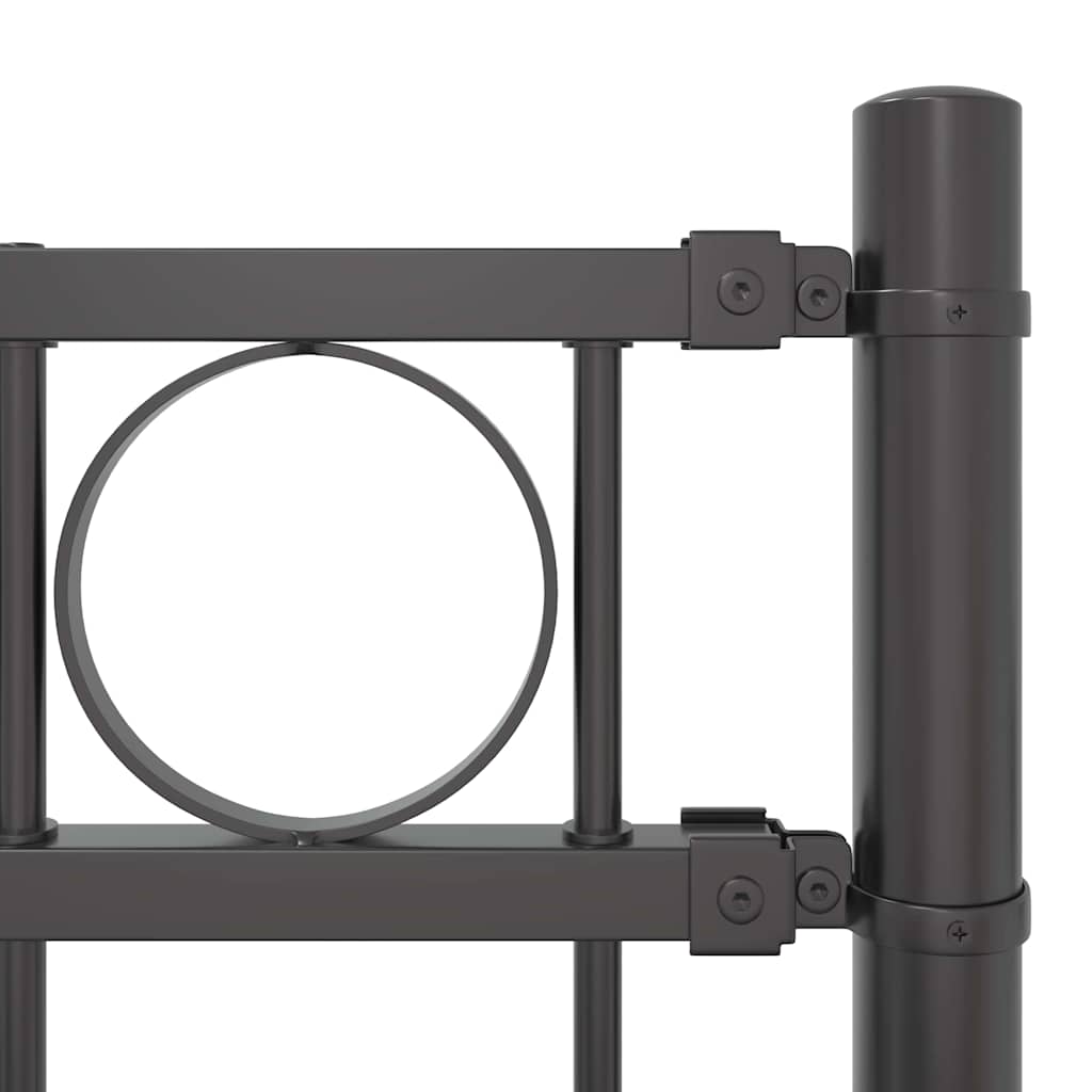 vidaXL Φράχτης Κήπου Γκρι Ατσάλι