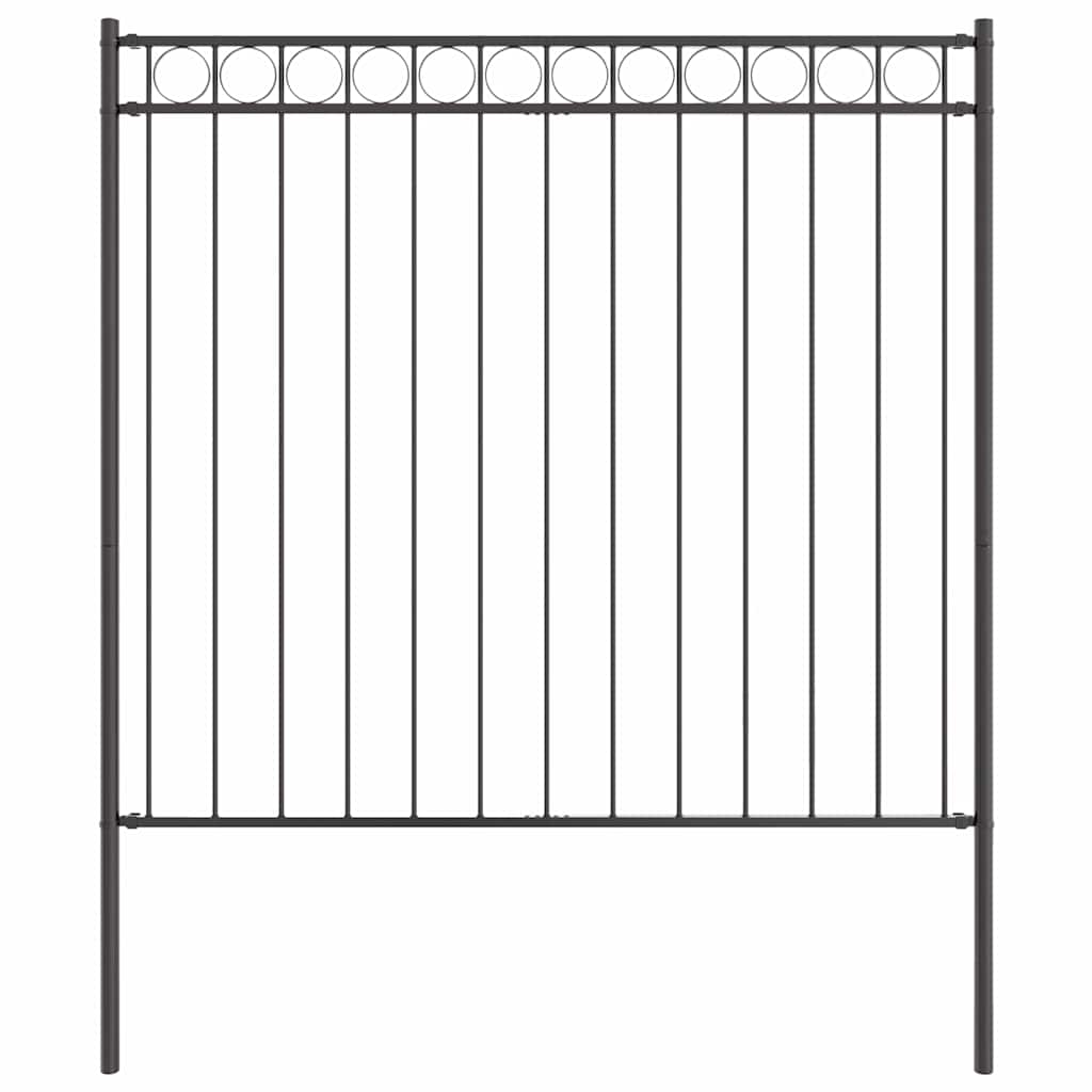 vidaXL Κήπινος Φράχτης Γκρι 1,7x1,2 μ Χάλυβας