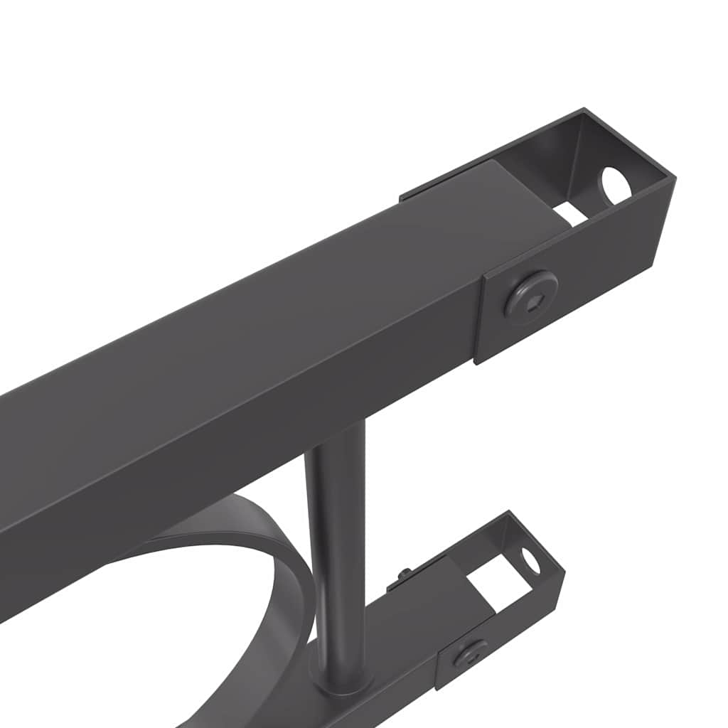 vidaXL Φράχτης Κήπου Γκρι Ατσάλι