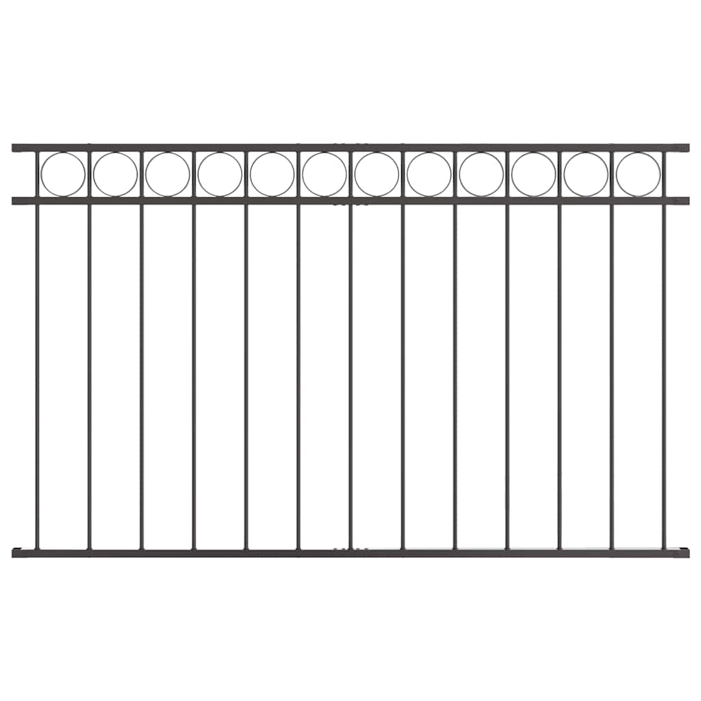 vidaXL Φράχτης Κήπου Γκρι Ατσάλι