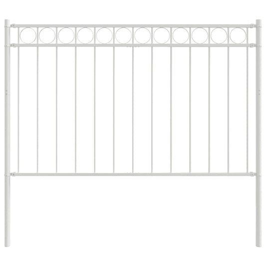 Φράχτης Κήπου VidaXL Λευκός 1,7x0,8 μ Ατσάλι