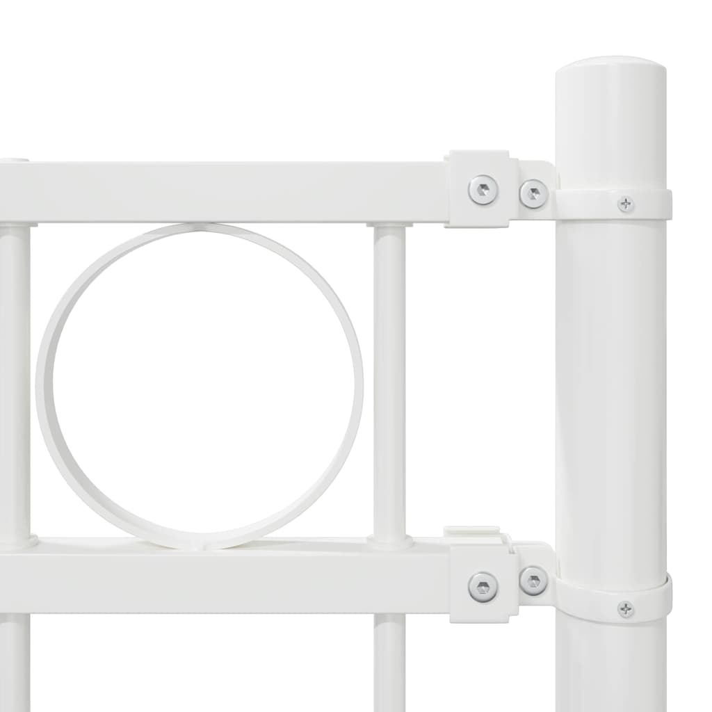 vidaXL Φράχτης Κήπου Άσπρος 1,7x1,5 μ Μετάλλο