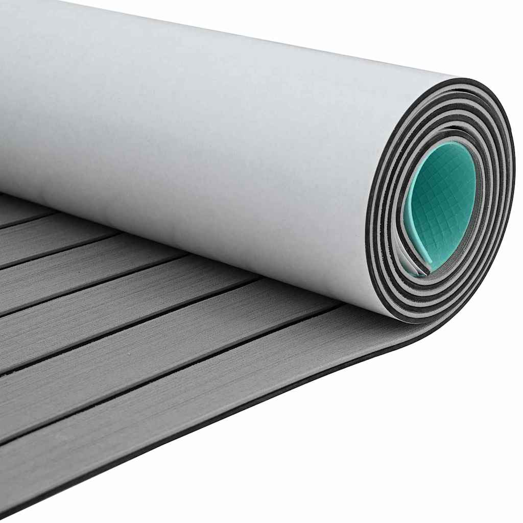 vidaXL Δάπεδο Σκάφους ανοιχτό γκρι και μαύρο 240 x 90 εκ EVA αφρός