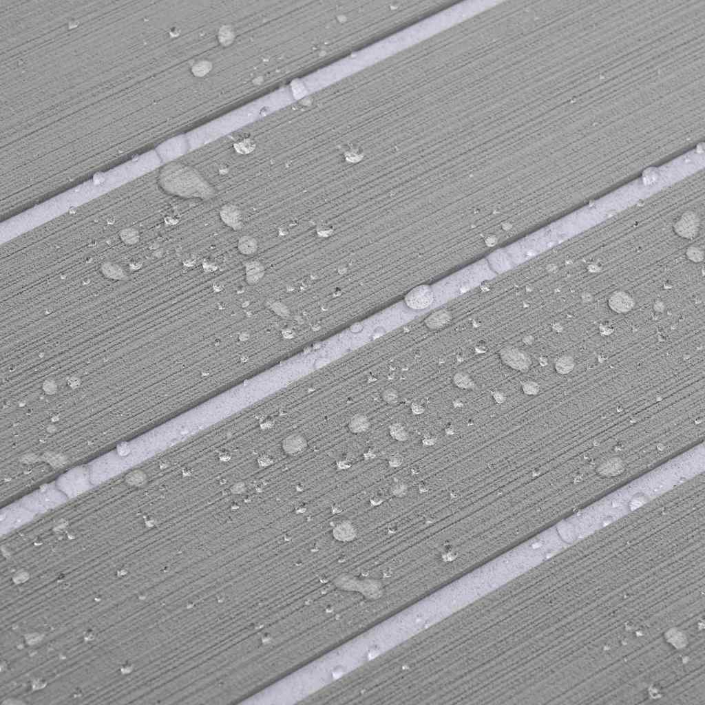 vidaXL Δάπεδο Σκάφους Ανοιχτό γκρι και λευκό 240 x 90 εκ EVA αφρός