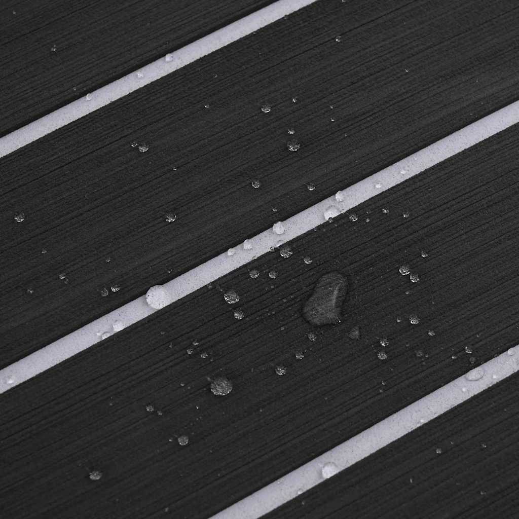 vidaXL Δάπεδο Σκάφους σκούρο γκρι και λευκό 240 x 90 εκ EVA αφρός