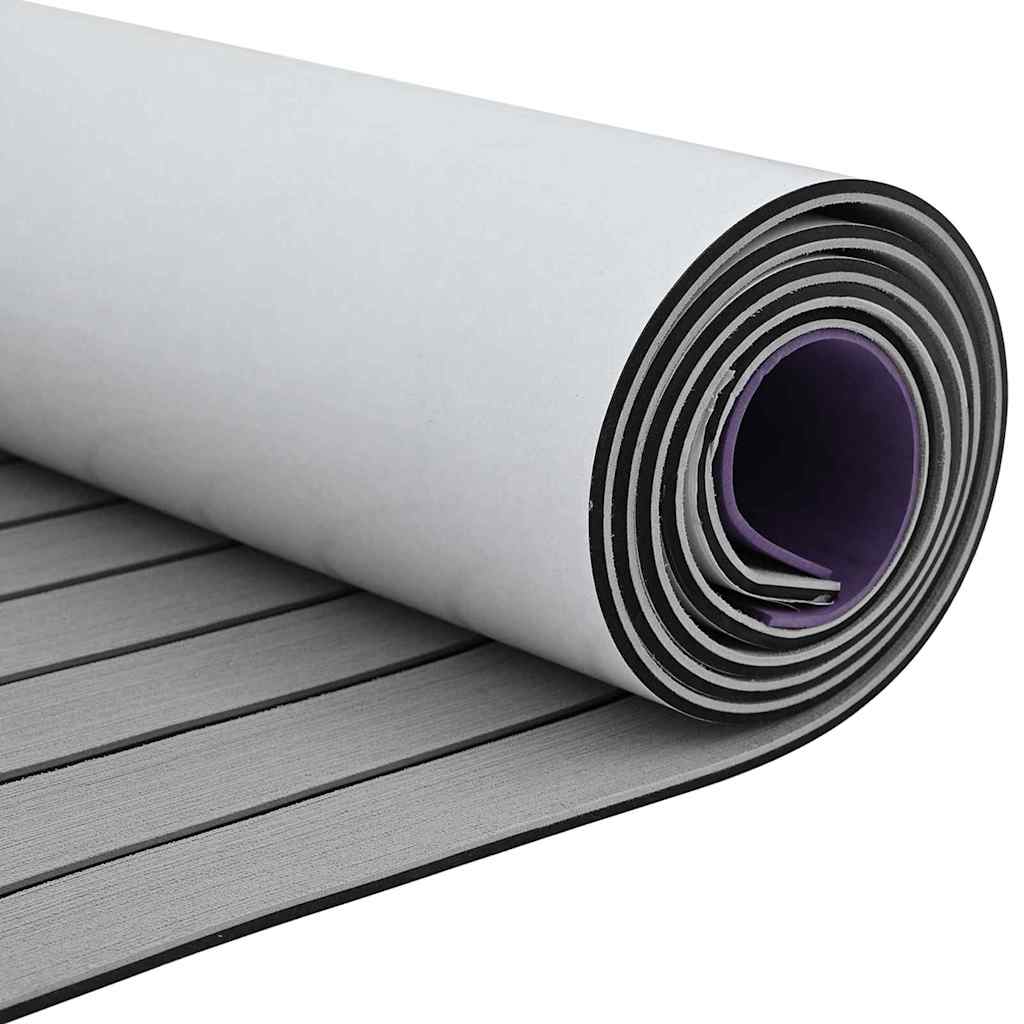 vidaXL Δάπεδο Σκάφους ανοιχτό γκρι και μαύρο 240 x 60 cm EVA αφρός