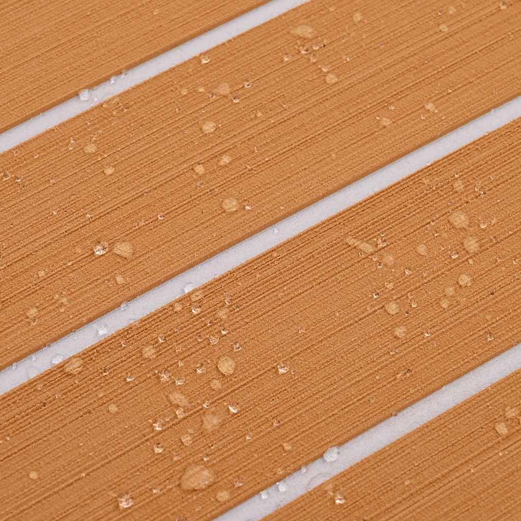 vidaXL Δάπεδο Σκάφους Καφέ και λευκό 240 x 60 cm EVA αφρός