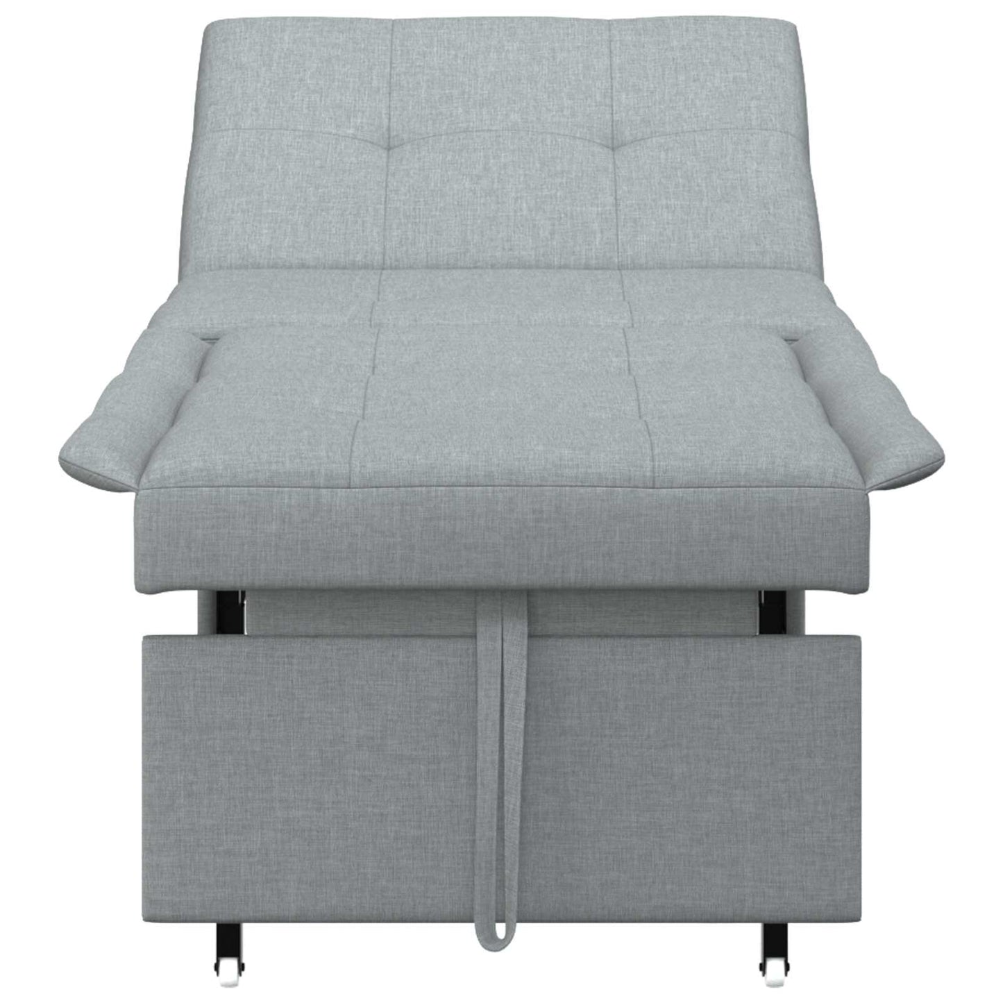vidaXL Κρεβάτι καναπές Ανοιχτό γκρι 194 x 50 x 82 εκ. Κόντρα πλακέ
