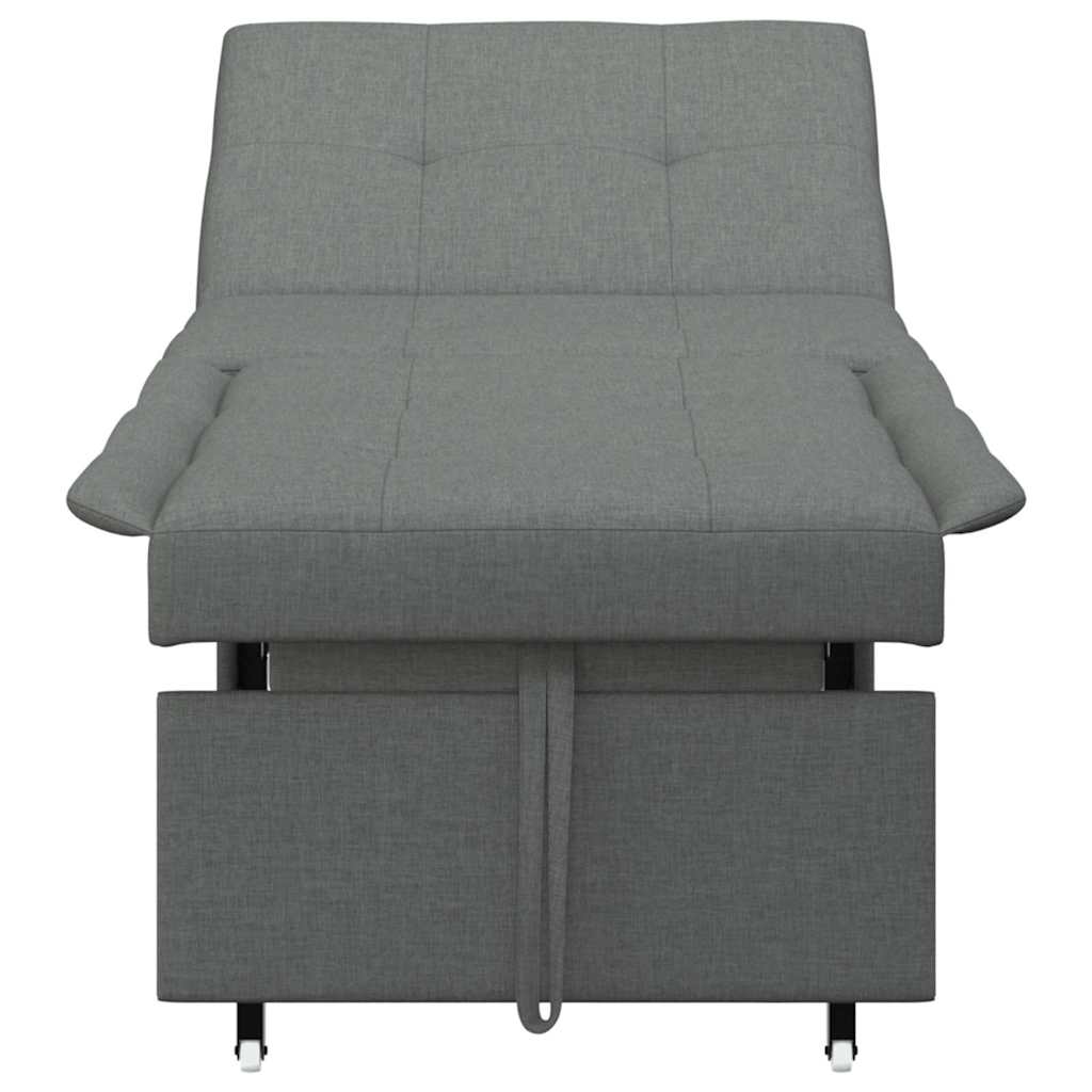 vidaXL Κρεβάτι καναπές Σκούρο Γκρι 194 x 50 x 82 εκ. Κόντρα πλακέ