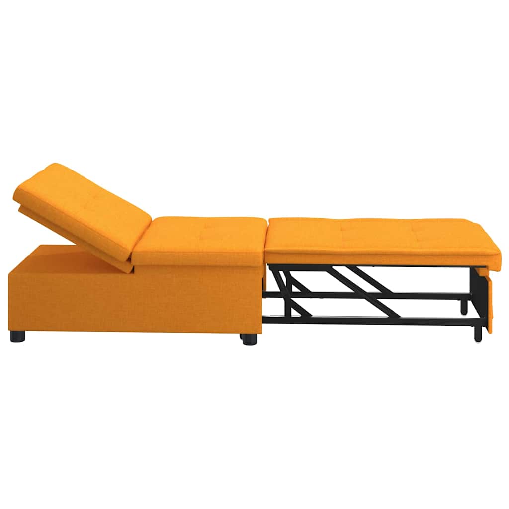 vidaXL Καναπές Κρεβάτι Σκούρο κίτρινο 194 x 50 x 82 εκ. ύφασμα