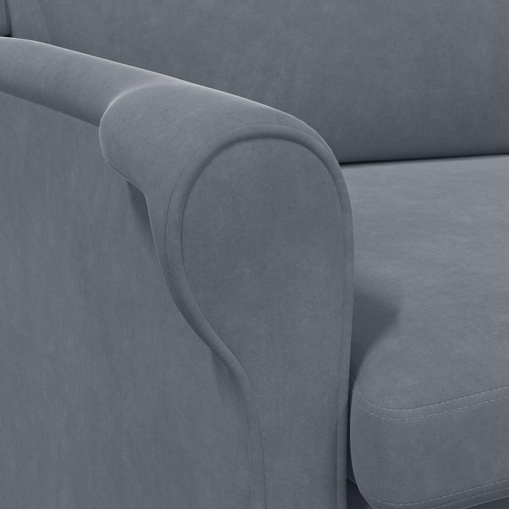 vidaXL Πολυθρόνα Σκούρο γκρι 76 x 94 x 102 εκ. Βελούδο