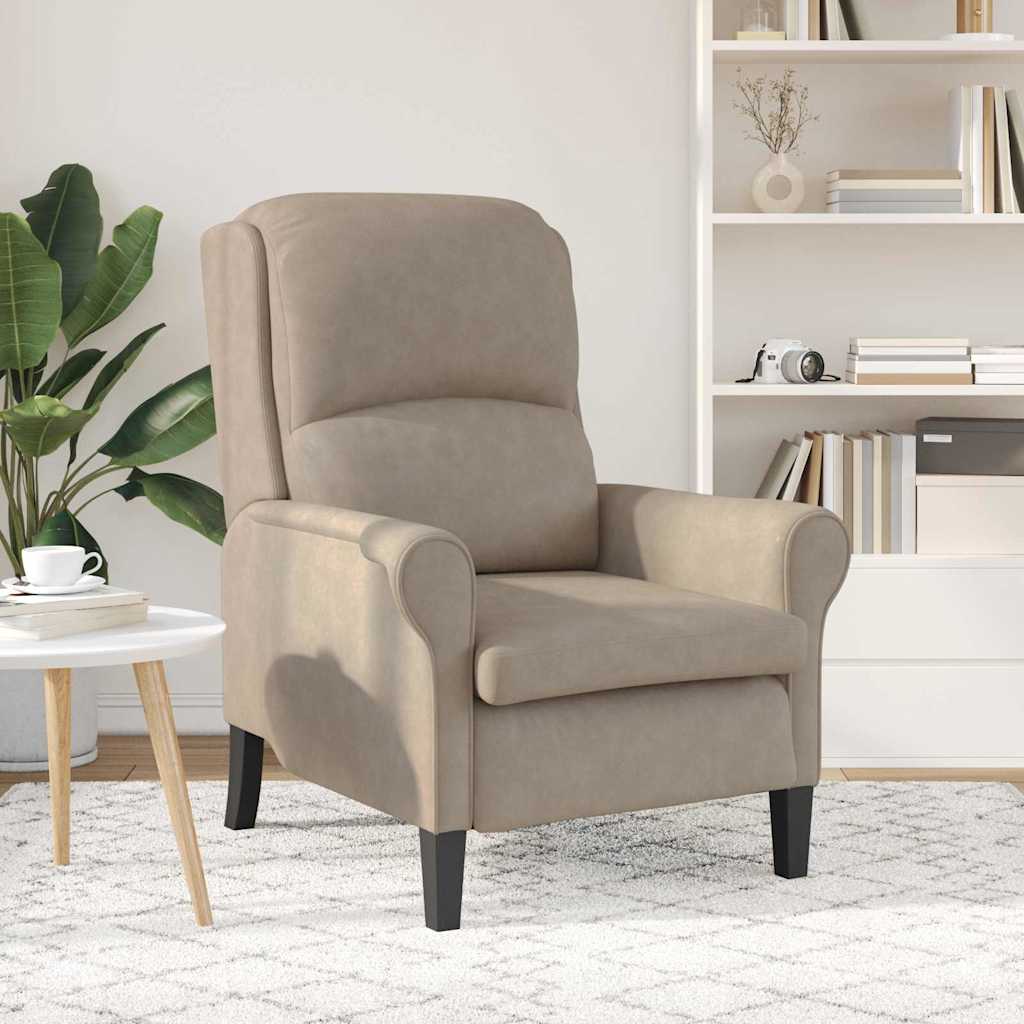 vidaXL Πολυθρόνα Taupe Μικροΐνες