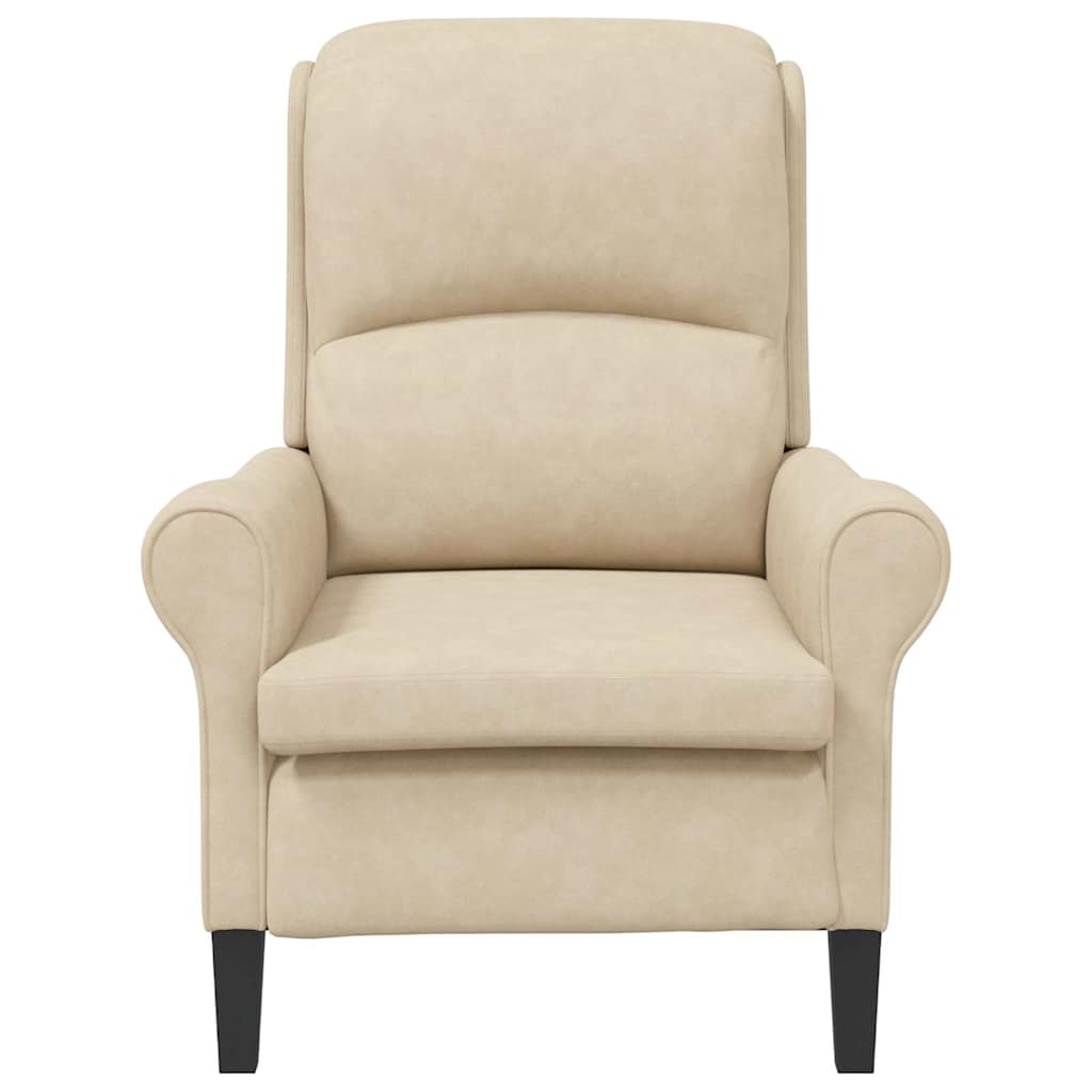 vidaXL Πολυθρόνα Κρεμ 76 x 94 x 102 εκ. Μικροΐνες