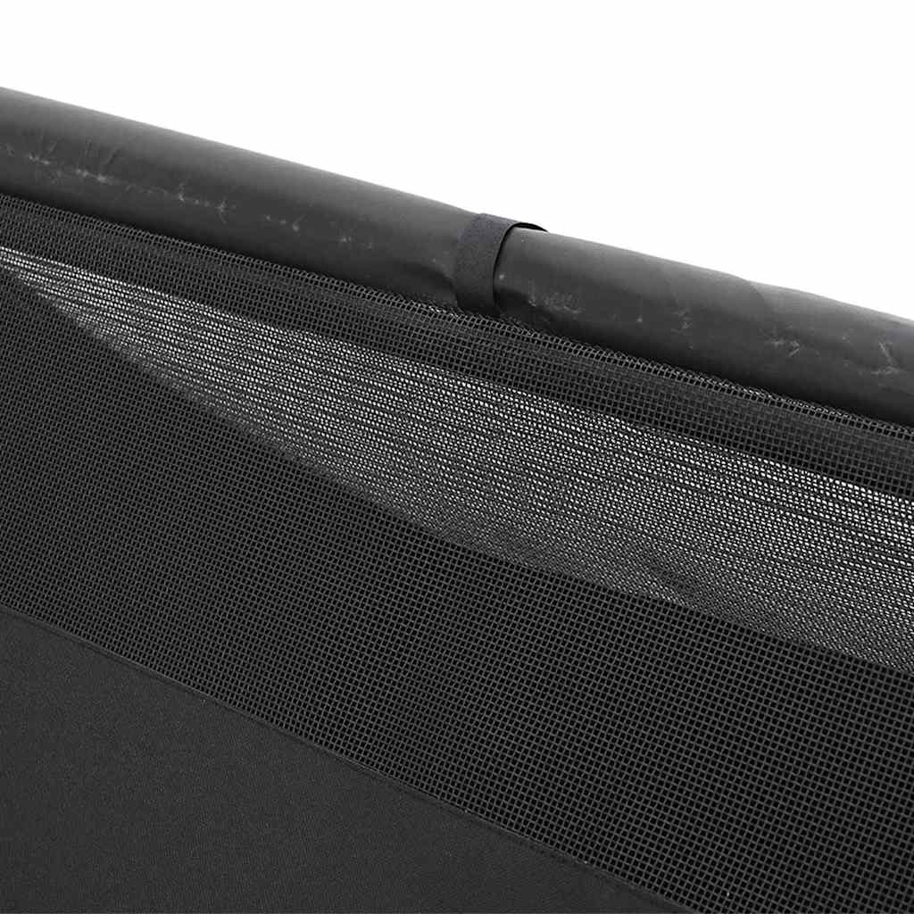 vidaXL Σπίτι Σκύλου Μαύρο Πολυεστέρας και Ατσάλι