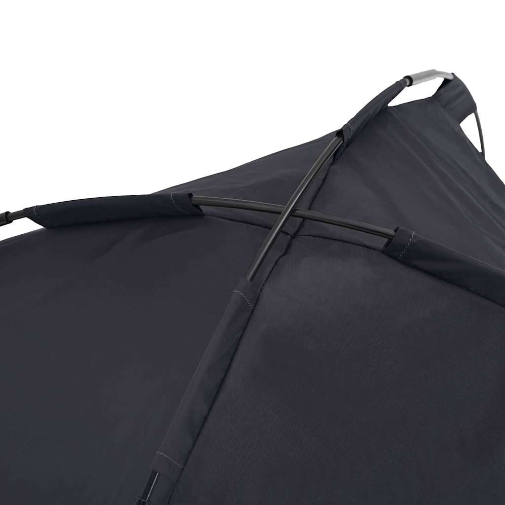 vidaXL Υπερυψωμένο Κρεβάτι Σκύλου με Αφαιρούμενη Οροφή Μαύρος Λ Μέταλλο