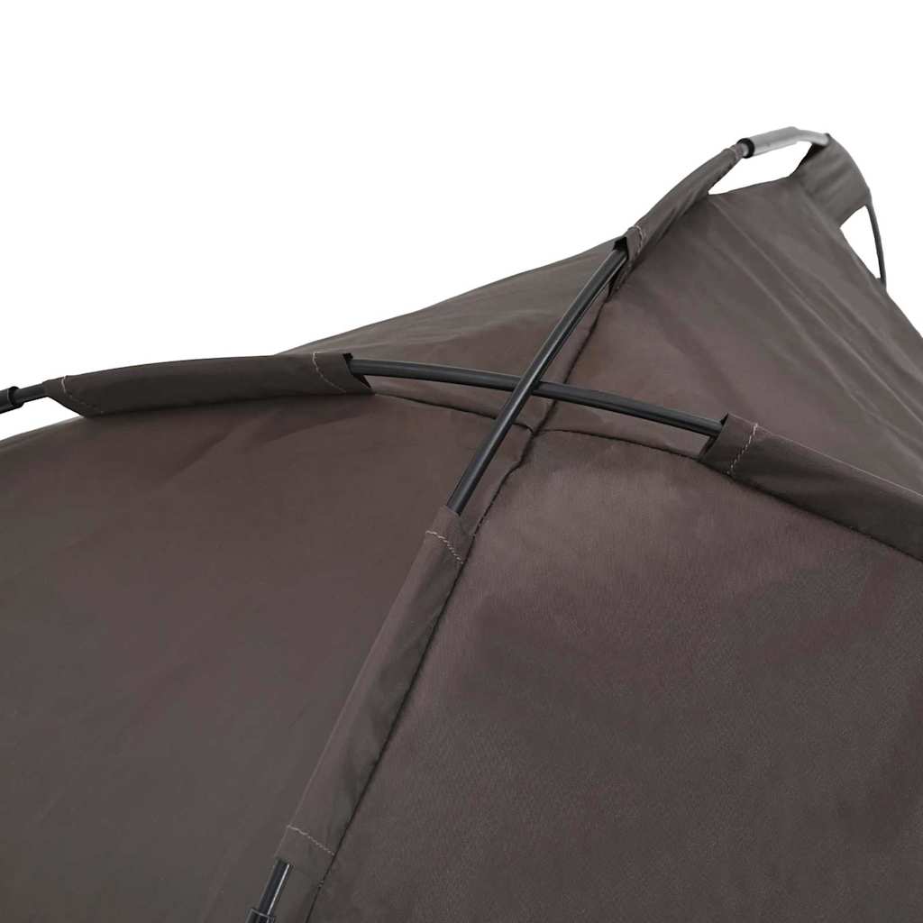 vidaXL Υψωμένο Κρεβάτι Σκύλου με Αφαιρούμενη Στέγη Καφέ XL Ατσάλι