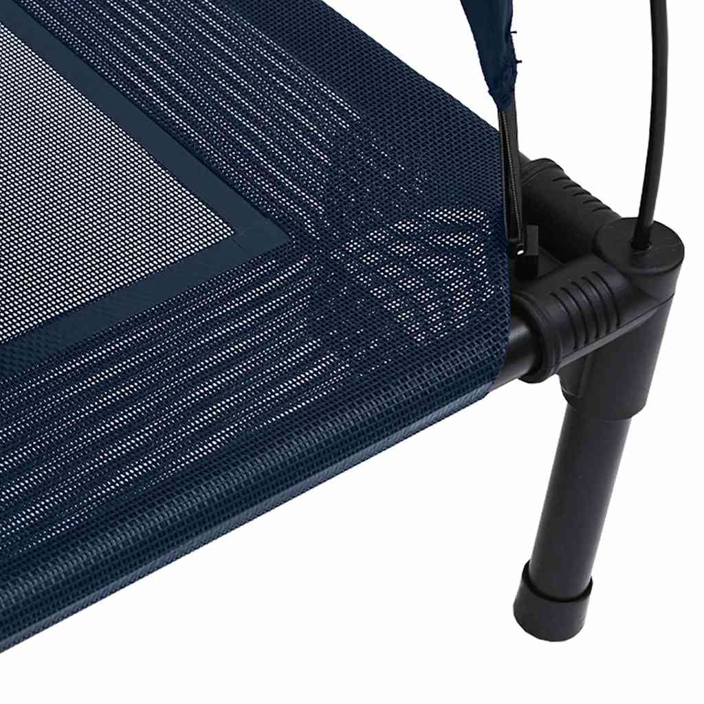 vidaXL Υπερυψωμένο Κρεβάτι Σκύλου με Αφαιρούμενη Σκεπή Ναυτικό Μπλε Στερέωμα