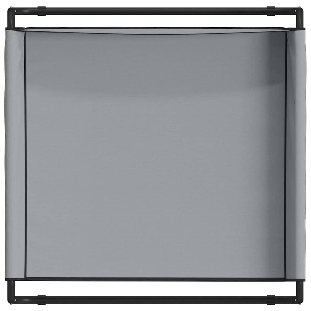 vidaXL Υπερυψωμένο Κρεβάτι Σκύλου Ανοιχτό Γκρι Λ Υφασμάτινο και Ατσάλι