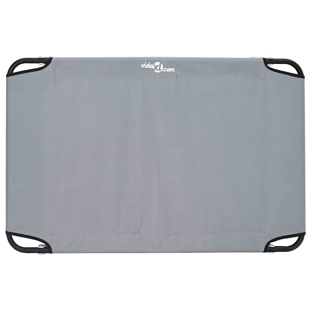 vidaXL Πτυσσόμενο Κρεβάτι Σκύλου Ανοιχτό Γκρι