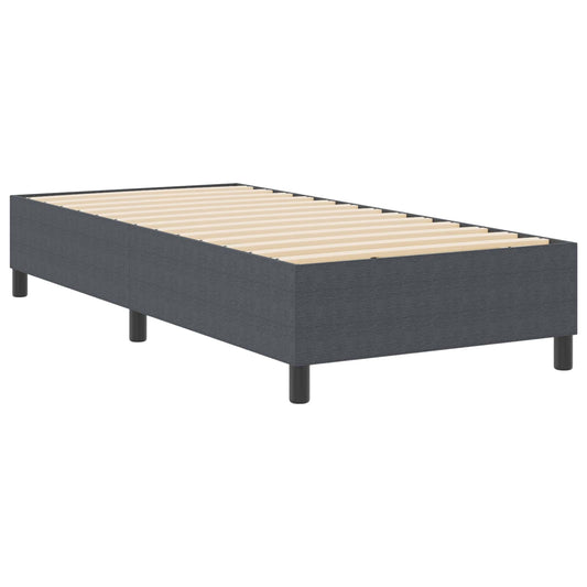 vidaXL Κρεβάτι πλατφόρμα Σκούρο Γκρι 80 x 200 cm Υφασμάτινο Κορντουρά