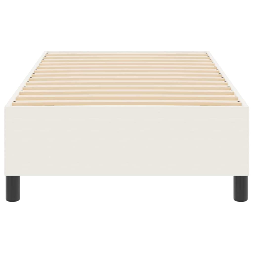 vidaXL Κρεβάτι πλατφόρμα Κρεμ 80 x 200 cm Υφασμάτινο Κορντουρά