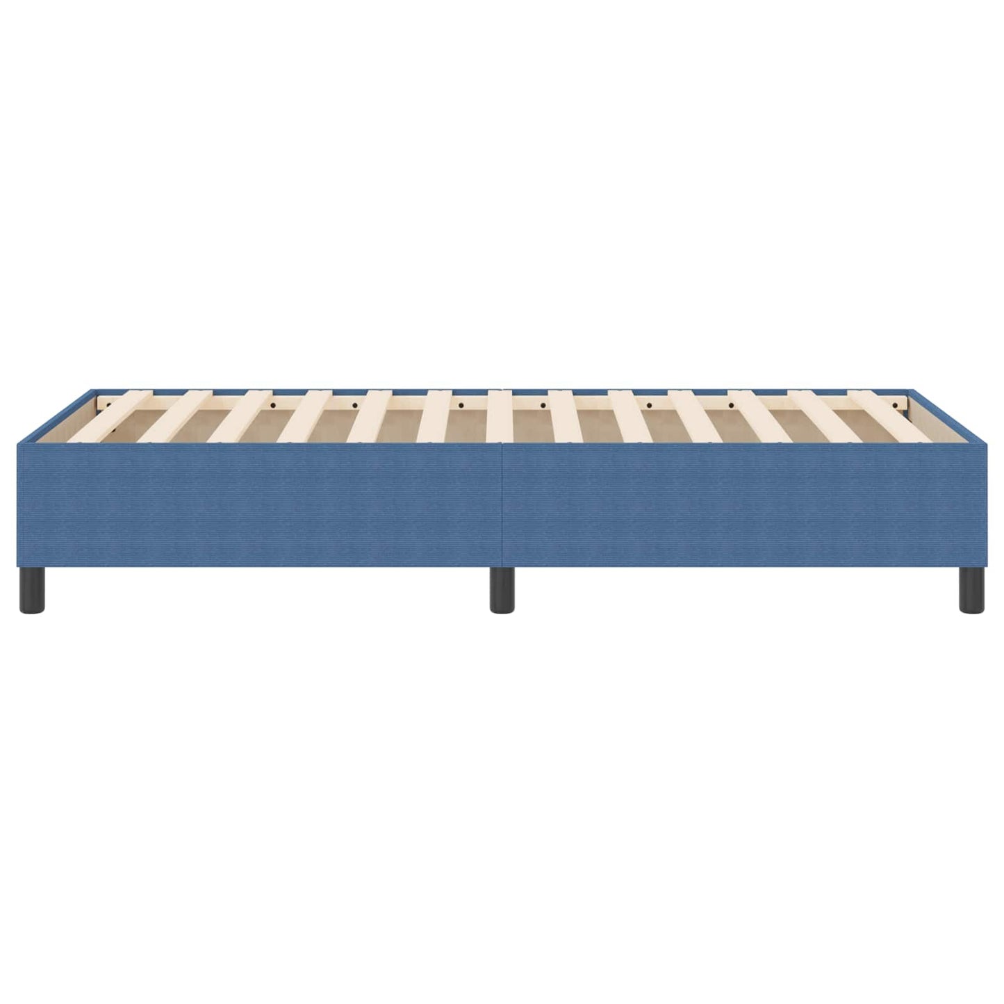 vidaXL Κρεβάτι πλατφόρμα Μπλε 80 x 200 cm Υφασμάτινο Κορντουρά