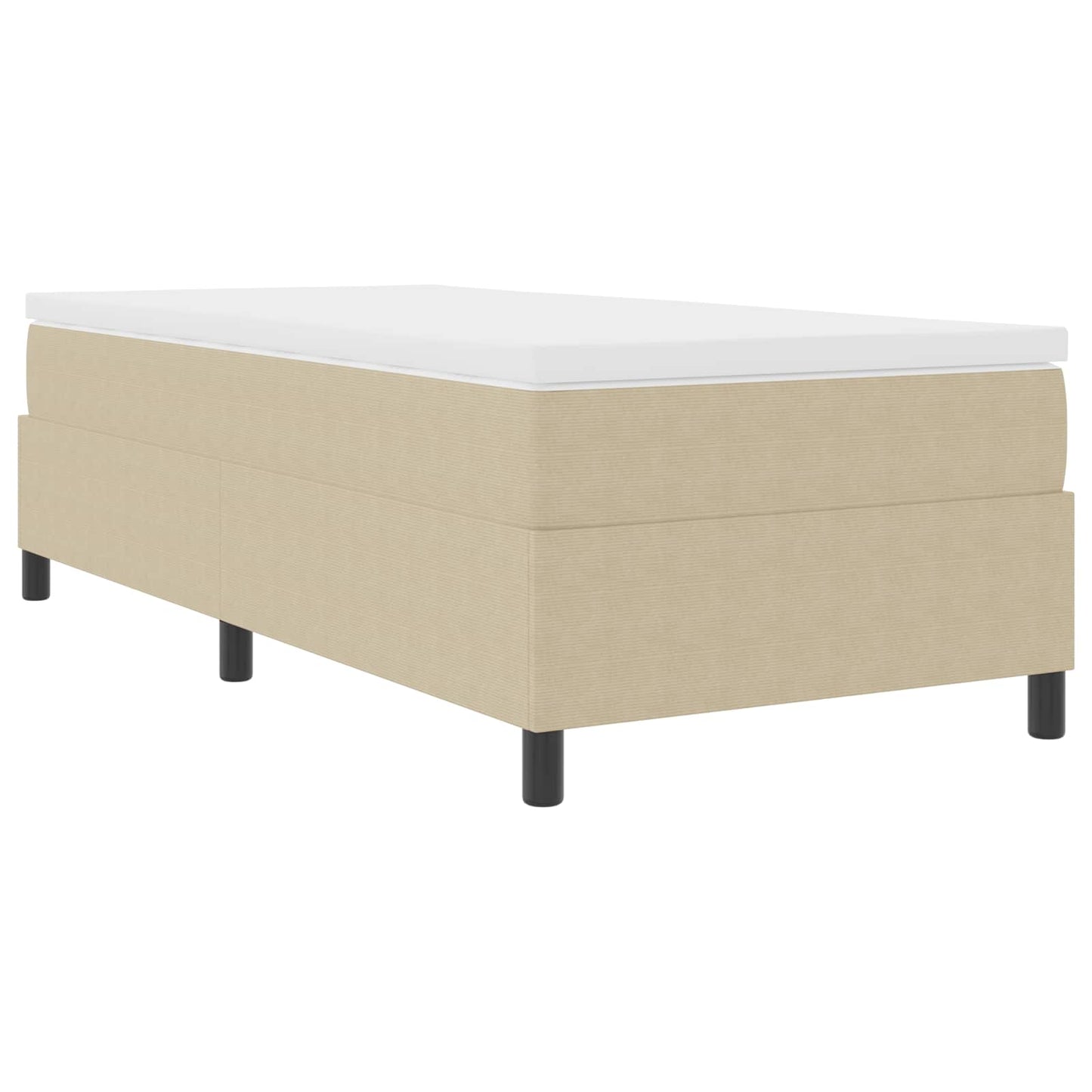 vidaXL Κρεβάτι πλατφόρμα Γκρι Πράσινο 80 x 200 cm Υφασμάτινο Κορντουρά