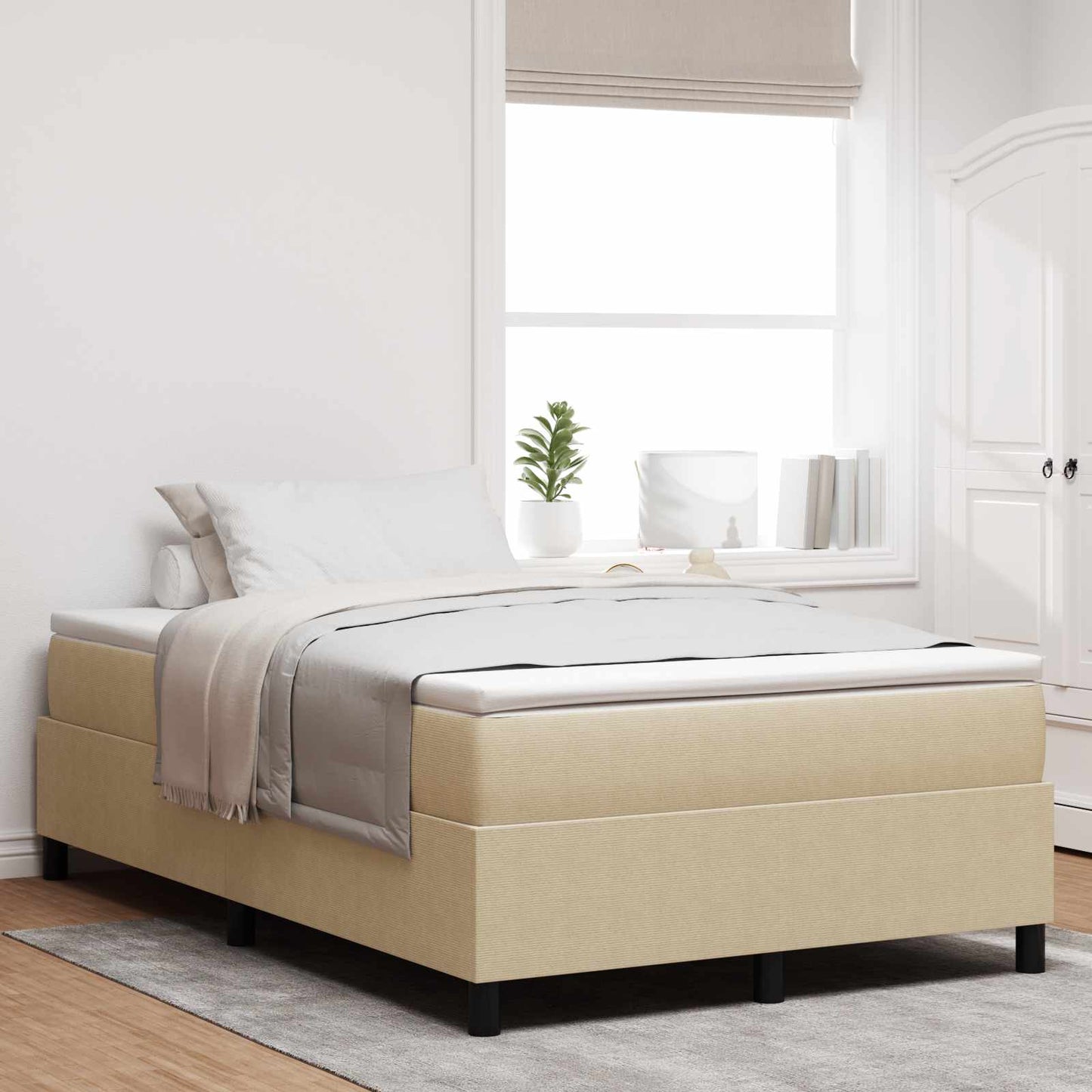 vidaXL Κρεβάτι πλατφόρμα Γκρι Πράσινο 120 x 190 cm