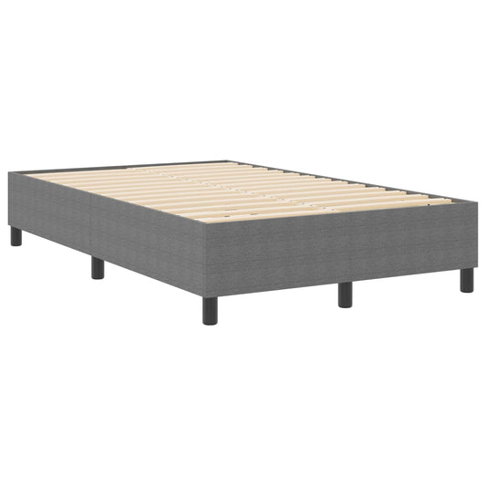 vidaXL Κρεβάτι πλατφόρμα Ανοιχτό γκρι 120 x 200 cm