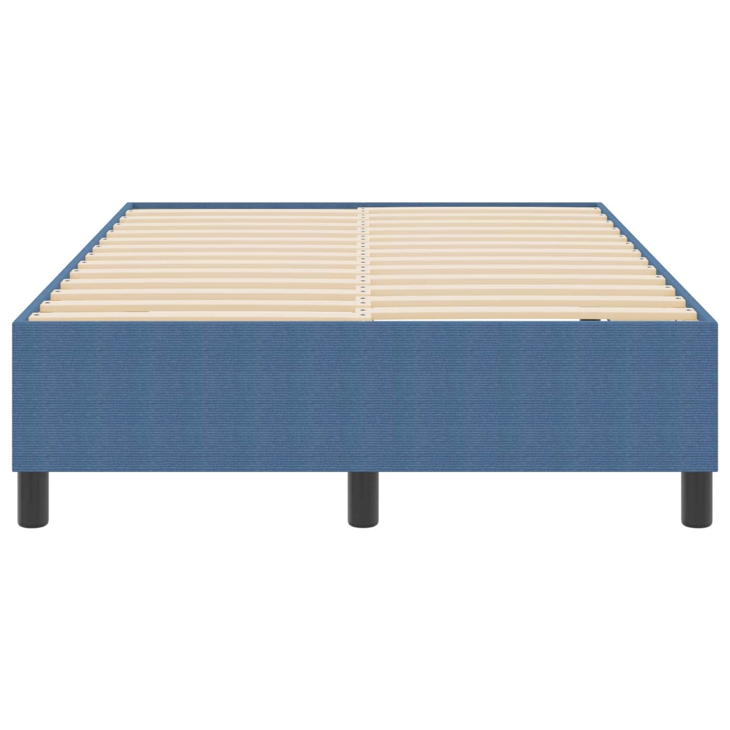 vidaXL Κρεβάτι πλατφόρμα Μπλε 120 x 200 cm Υφασμάτινο Κορντουρά