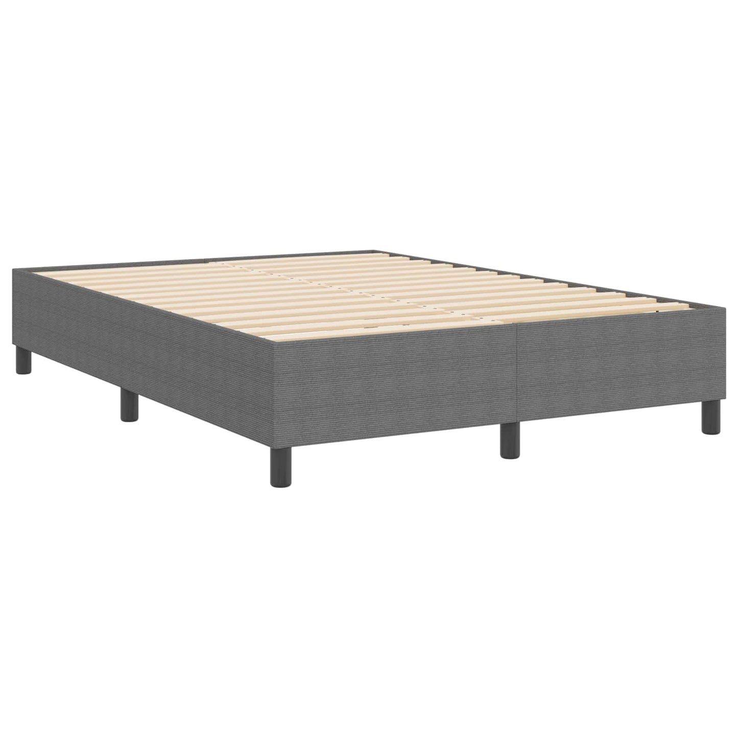 vidaXL Κρεβάτι πλατφόρμα Ανοιχτό γκρι 140 x 190 cm
