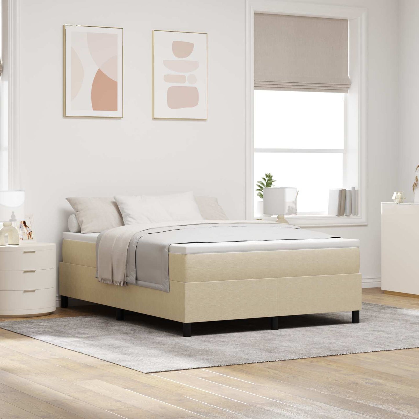 vidaXL Κρεβάτι πλατφόρμα Γκρι Πράσινο 160 x 200 cm