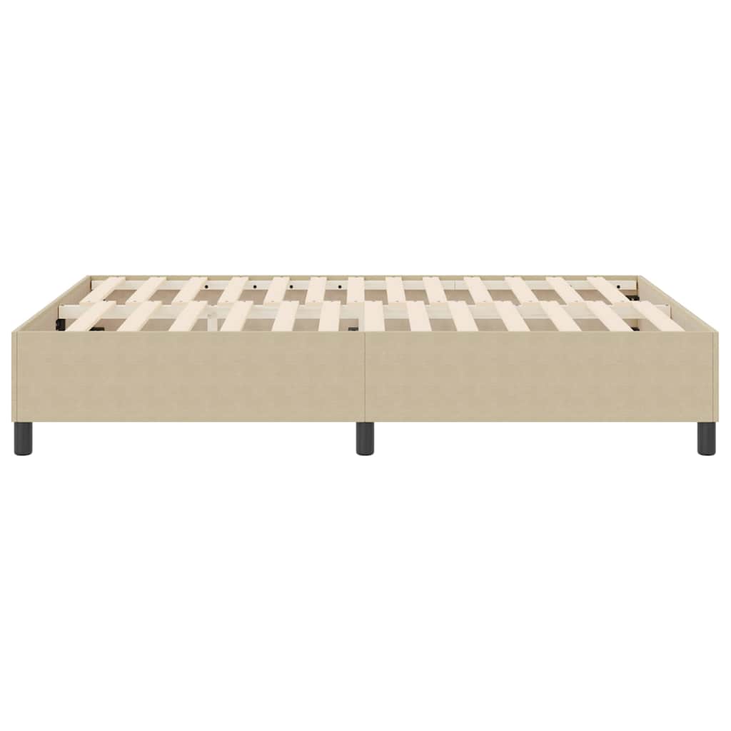 vidaXL Κρεβάτι Box Spring Ανοιχτό Πράσινο Γκρι 160x200 εκ. Ψαθωτό Ύφασμα