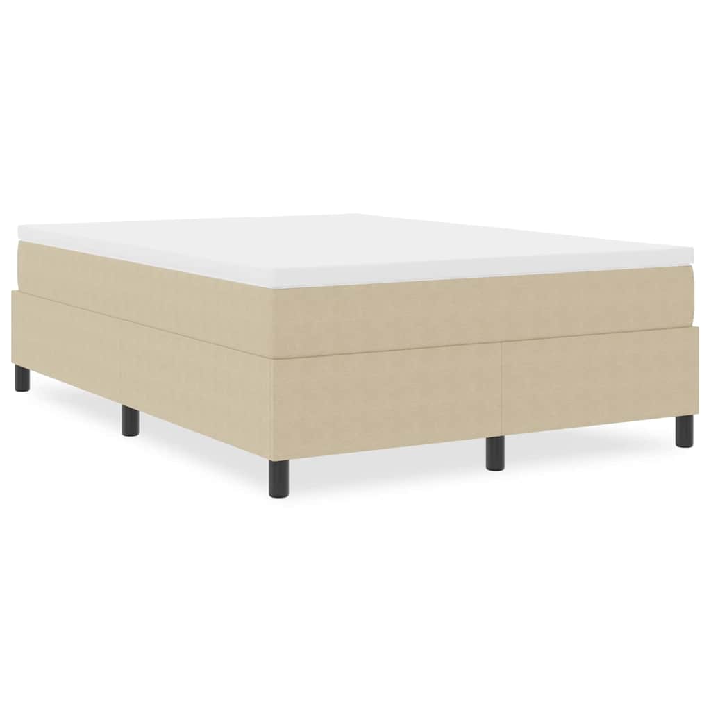 vidaXL Κρεβάτι Box Spring Ανοιχτό Πράσινο Γκρι 160x200 εκ. Ψαθωτό Ύφασμα