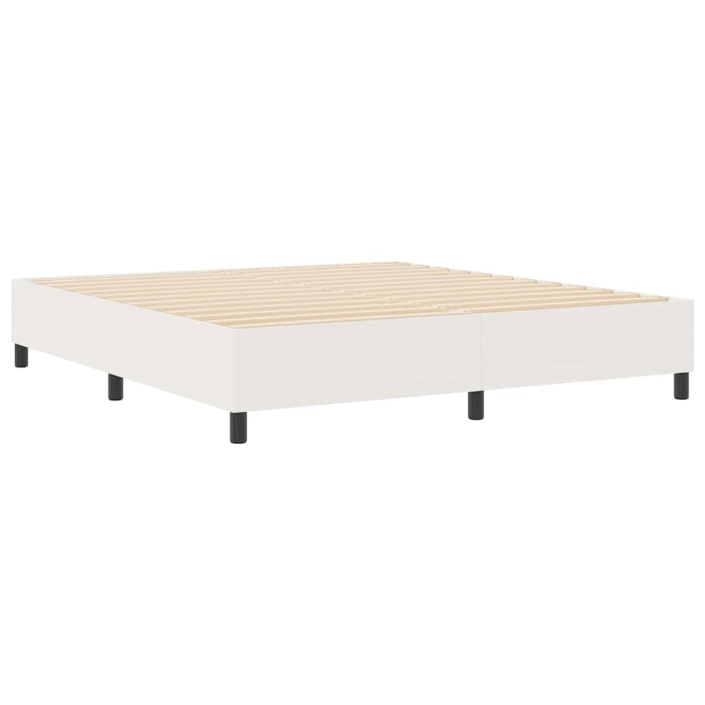 vidaXL Κρεβάτι πλατφόρμα Κρεμ 180 x 200 cm Υφασμάτινο Κορντουρά