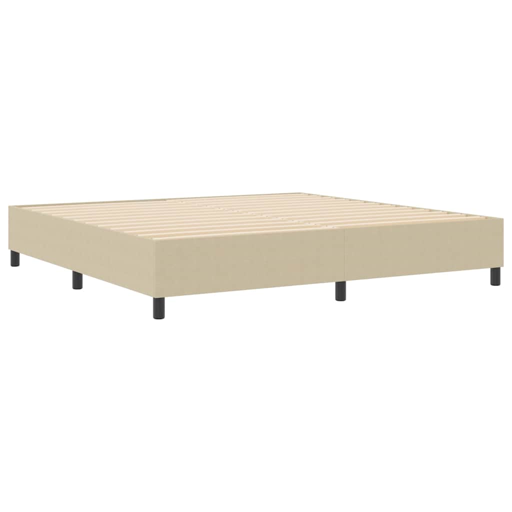 vidaXL Κρεβάτι Box Spring Ανοιχτό Πράσινο Γκρι 200x200 εκ. από Ψάθα