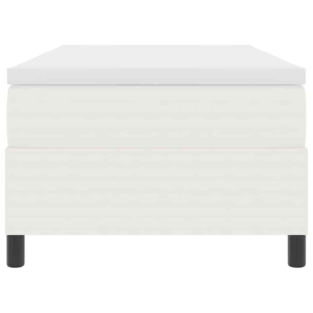 vidaXL Κρεβάτι με ελατήρια Κρέμα και Λευκό 80 x 200 cm