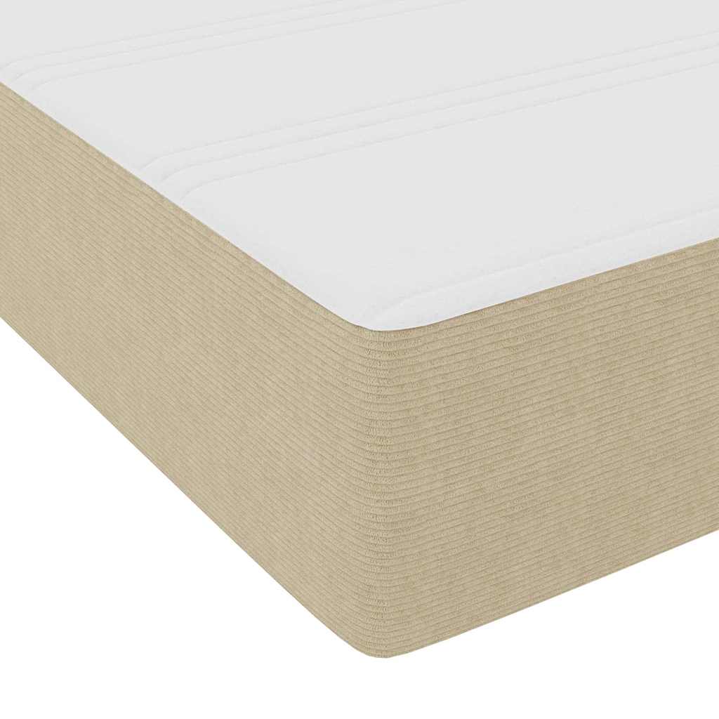 vidaXL Κρεβάτι με ελατήρια Ανοιχτό Γκρι και Λευκό 80 x 200 cm