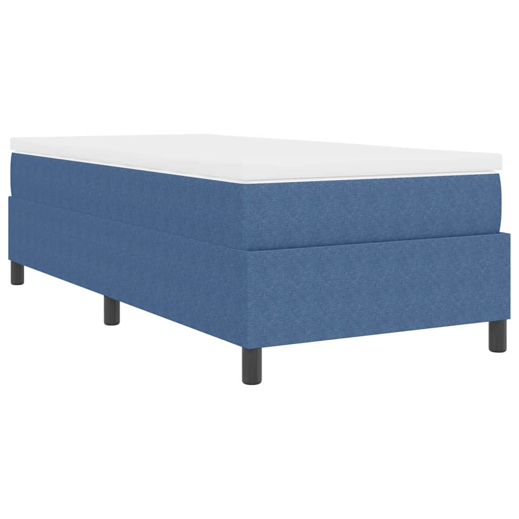 vidaXL Κρεβάτι με ελατήρια Μπλε και άσπρο 100 x 200 cm